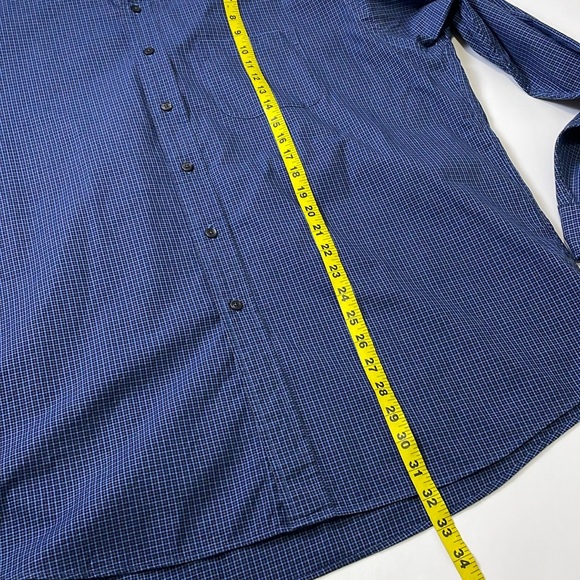 346 Brooks Brothers Men’s Blue Plaid Button Down Shirt Size XL Long Sleeves - Picture 11 of 14